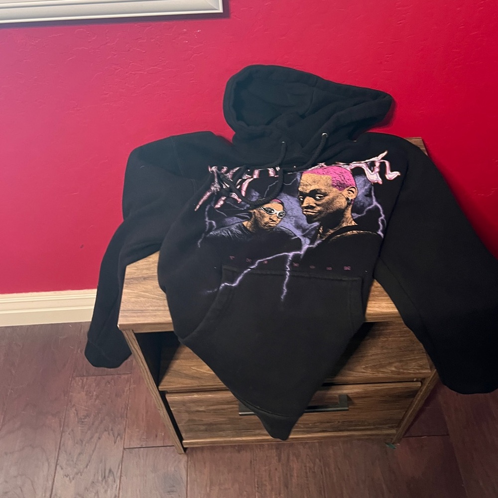 Black Graphic Hoodie